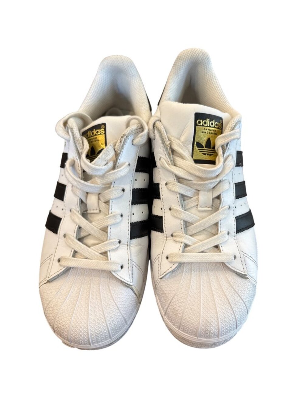 Adidas Superstar White/Black Sneakers Size 8.5 Mens Classic Casual Shoes - Picture 2 of 9